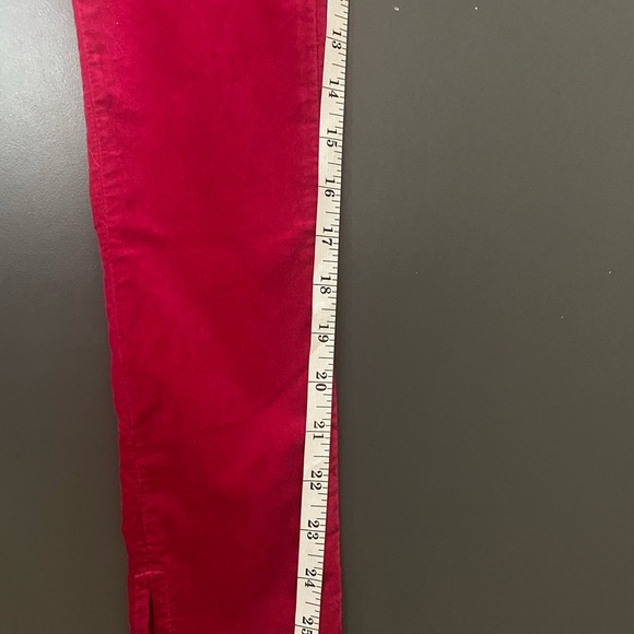 Rag & Bone Women High Rise Red Velvet Skinny Jeans size 25.Excellent Condition - Picture 10 of 13